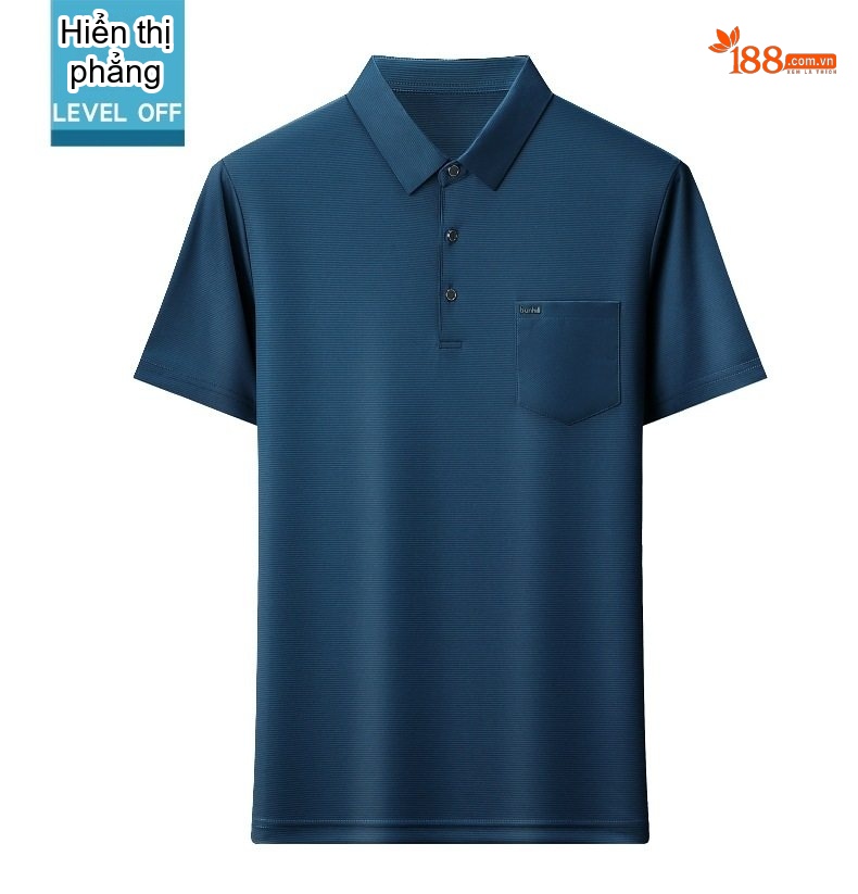 Áo Thun Polo Nam Lụa Tằm Tơ Mùa Hè Dáng Rộng Không Nhăn Màu Xanh Dương, Tím, Xám chi tiết 29