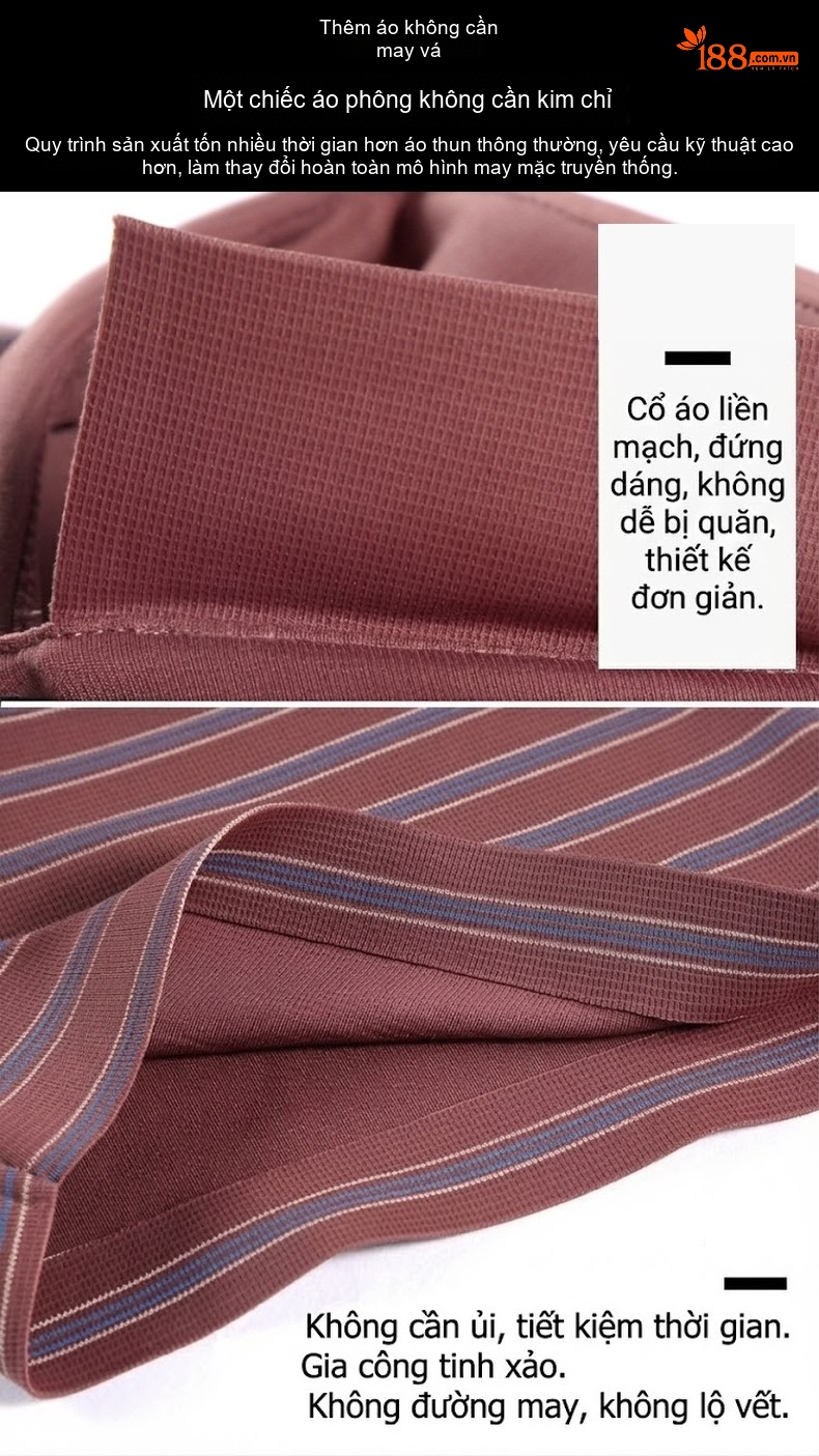Áo Thun Polo Nam Sọc Ngang Lụa Tằm Cao Cấp, Chống Nhăn, Form Rộng Màu Xanh, Đỏ chi tiết 29