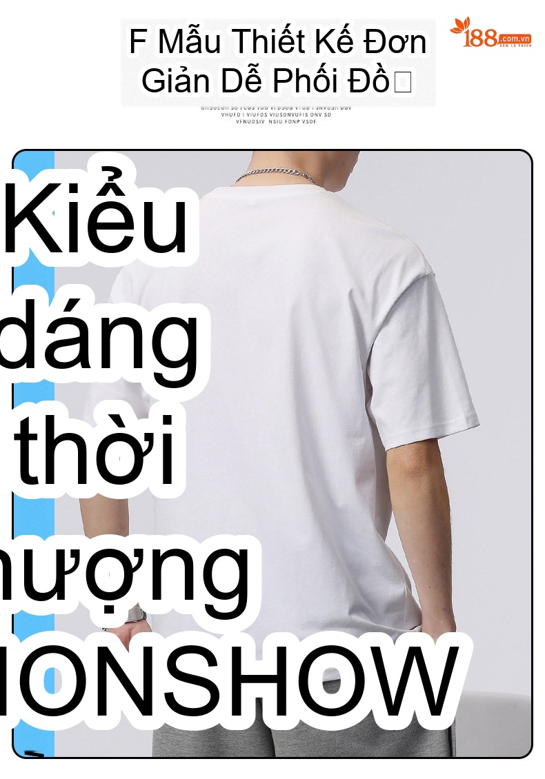Áo Thun Tay Ngắn Nam Cotton Mỏng Dáng Rộng In Chữ Màu Đen, Nâu, Trắng, Xám... chi tiết 2