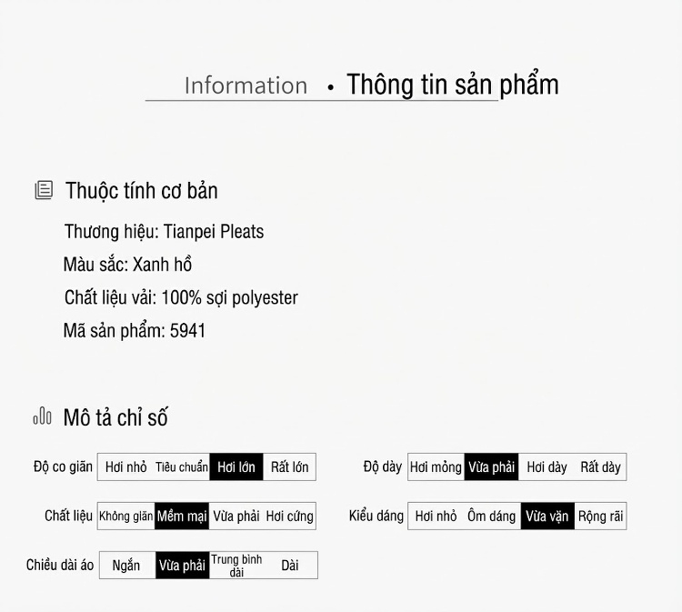 Áo Thun Tay Ngắn Nữ Thiết Kế Xếp Ly Dáng Rộng Màu Xanh, Trắng chi tiết 5