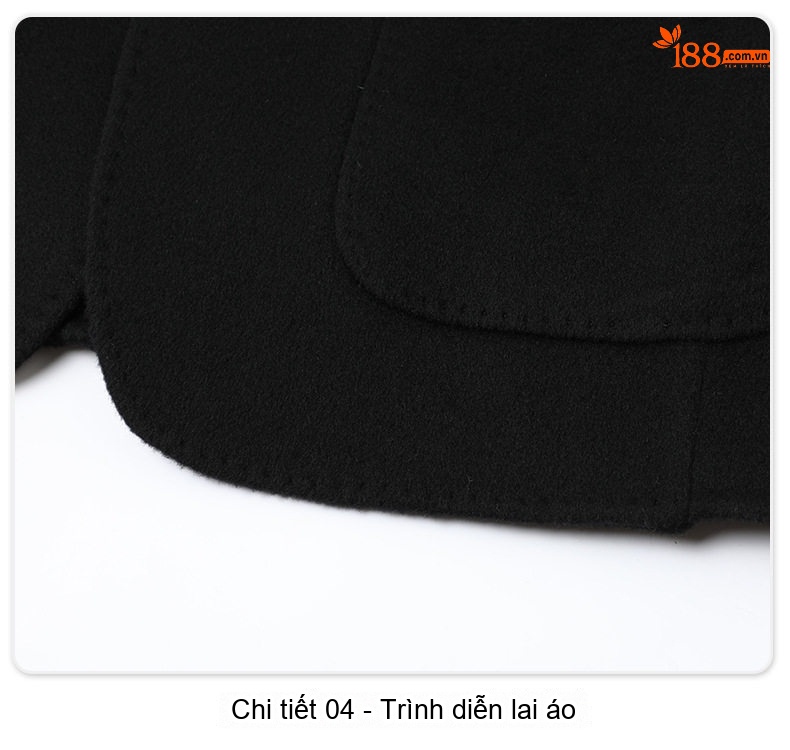 Áo Vest/Áo Khoác Blazer Nam Hai Mặt 100% Lông Cừu Lót Lông Vũ Có Thể Tháo Rời Màu Đen chi tiết 22