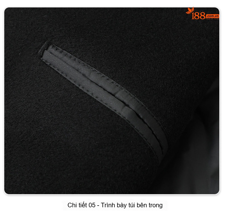 Áo Vest/Áo Khoác Blazer Nam Hai Mặt 100% Lông Cừu Lót Lông Vũ Có Thể Tháo Rời Màu Đen chi tiết 23
