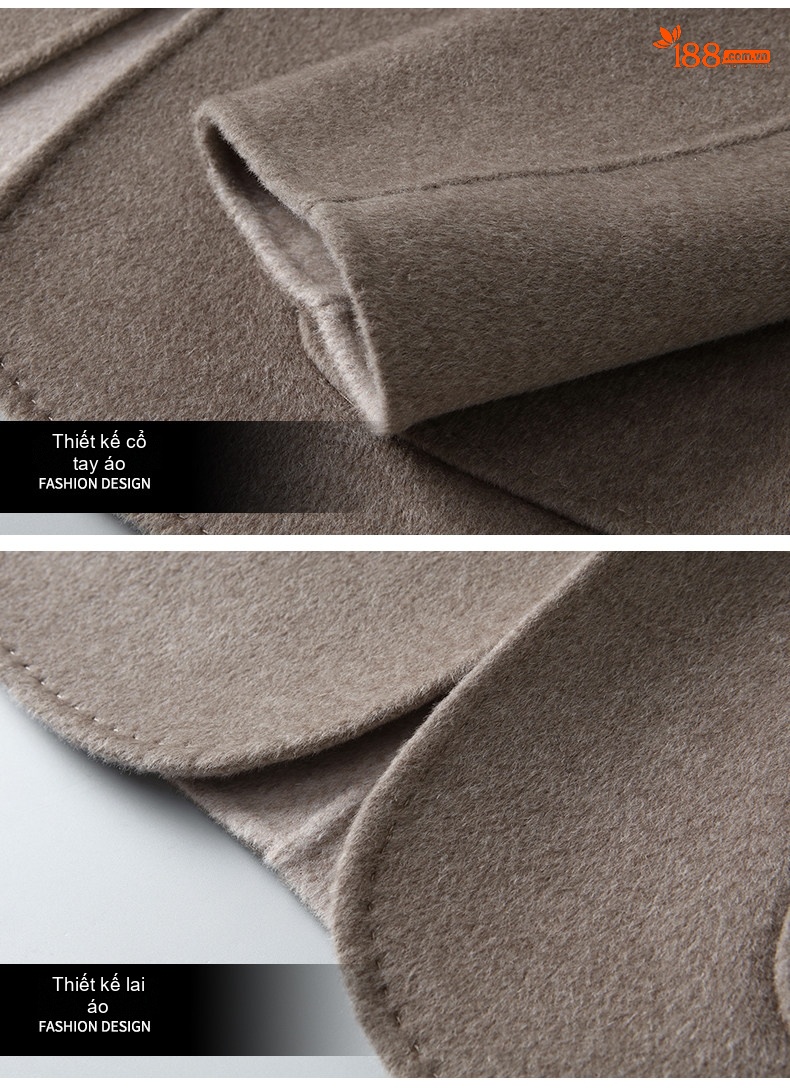 Áo Vest Nam 100% Pure Wool Cao Cấp Thu Đông Dáng Ôm Vừa Màu Be, Đen chi tiết 18