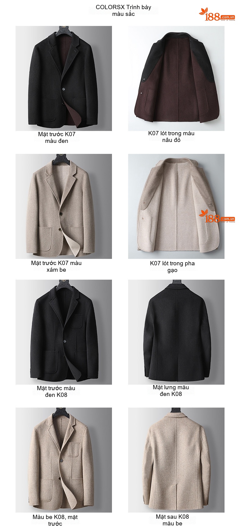 Áo Vest Nam 100% Pure Wool Cao Cấp Thu Đông Dáng Ôm Vừa Màu Be, Đen chi tiết 6