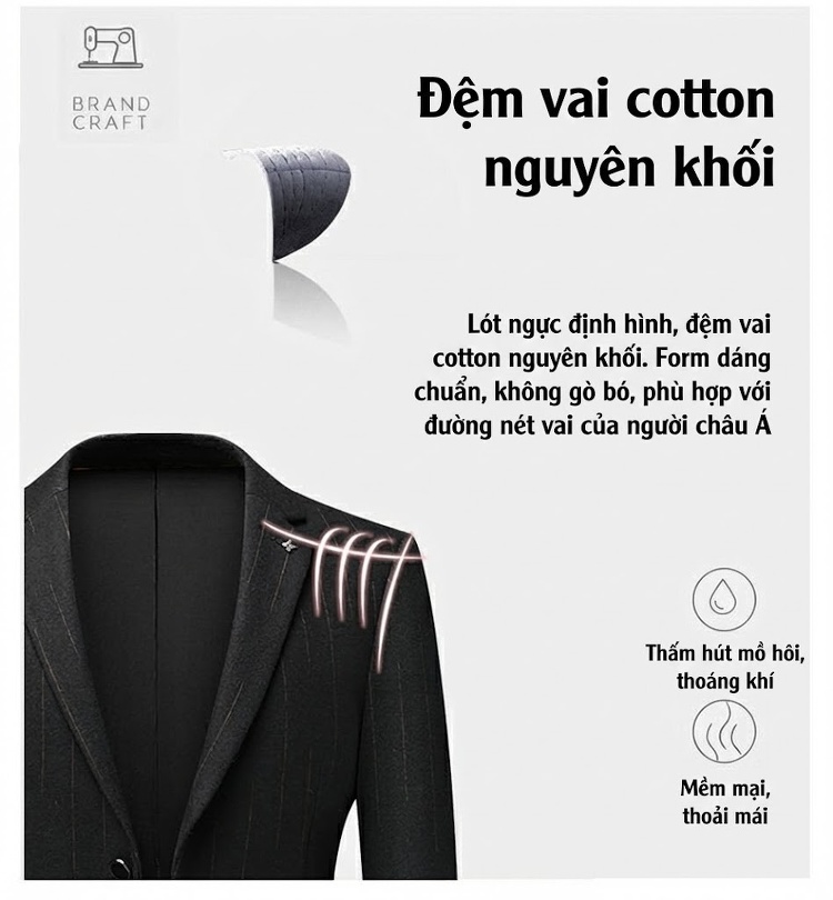 Áo Vest Nam Cao Cấp Lông Cừu Dáng Ôm Vừa Vặn Họa Tiết Sọc Chống Nhăn Màu Đen chi tiết 8