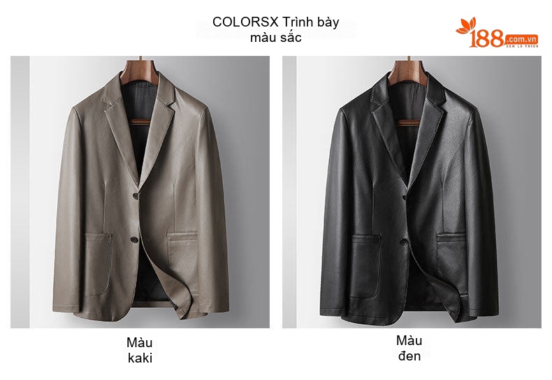 Áo Vest Nam Da PU Kiểu Tây Trang Trọng Màu Đen, Xám chi tiết 3