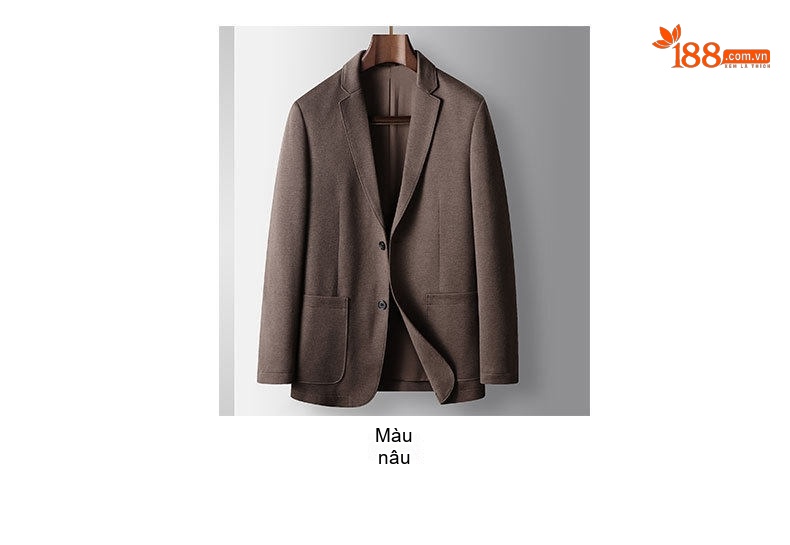 Áo Vest Nam Dáng Ôm Dệt Kim Lông Cừu Cao Cấp Màu Xám, Nâu, Xanh Navy chi tiết 4