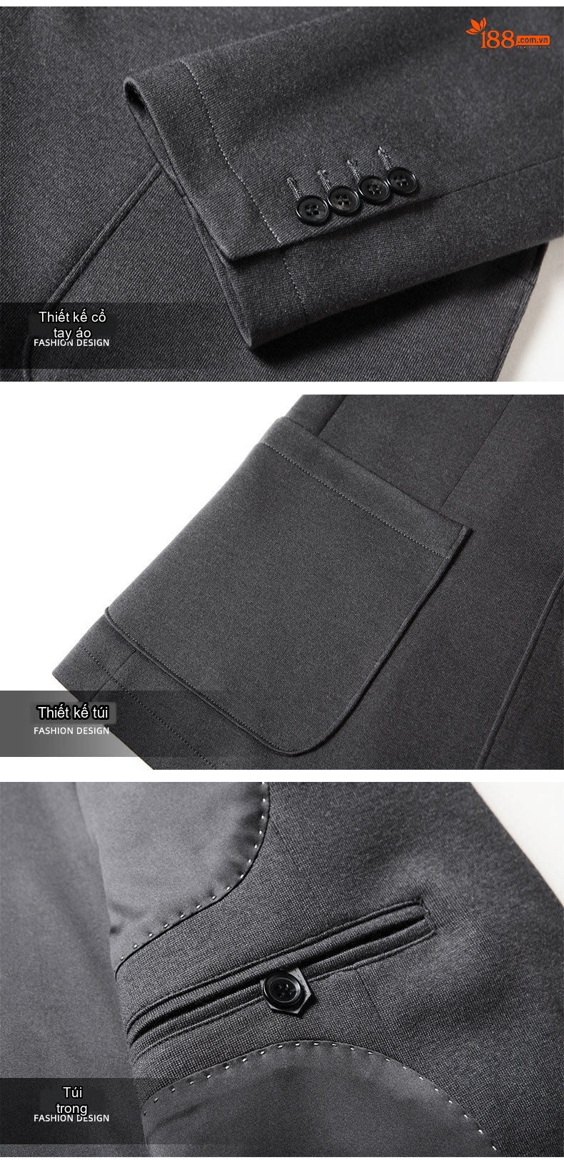 Áo Vest Nam Dáng Ôm Dệt Kim Lông Cừu Cao Cấp Màu Xám, Nâu, Xanh Navy chi tiết 14