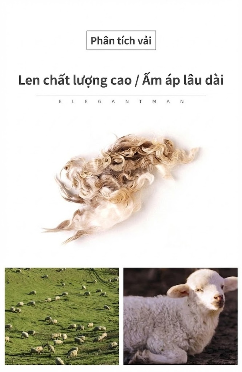 Áo Vest Nam Dáng Ôm Vừa Vặn Lớp Lót Lông Vũ Tháo Rời Chất Liệu Lông Cừu Màu Đen, Xám chi tiết 28