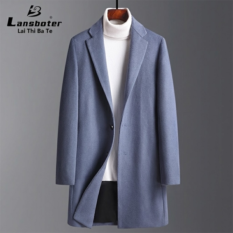 Áo Vest Nam Dáng Ôm Vừa Vặn Lớp Lót Lông Vũ Tháo Rời Chất Liệu Lông Cừu Màu Đen, Xám chi tiết 9