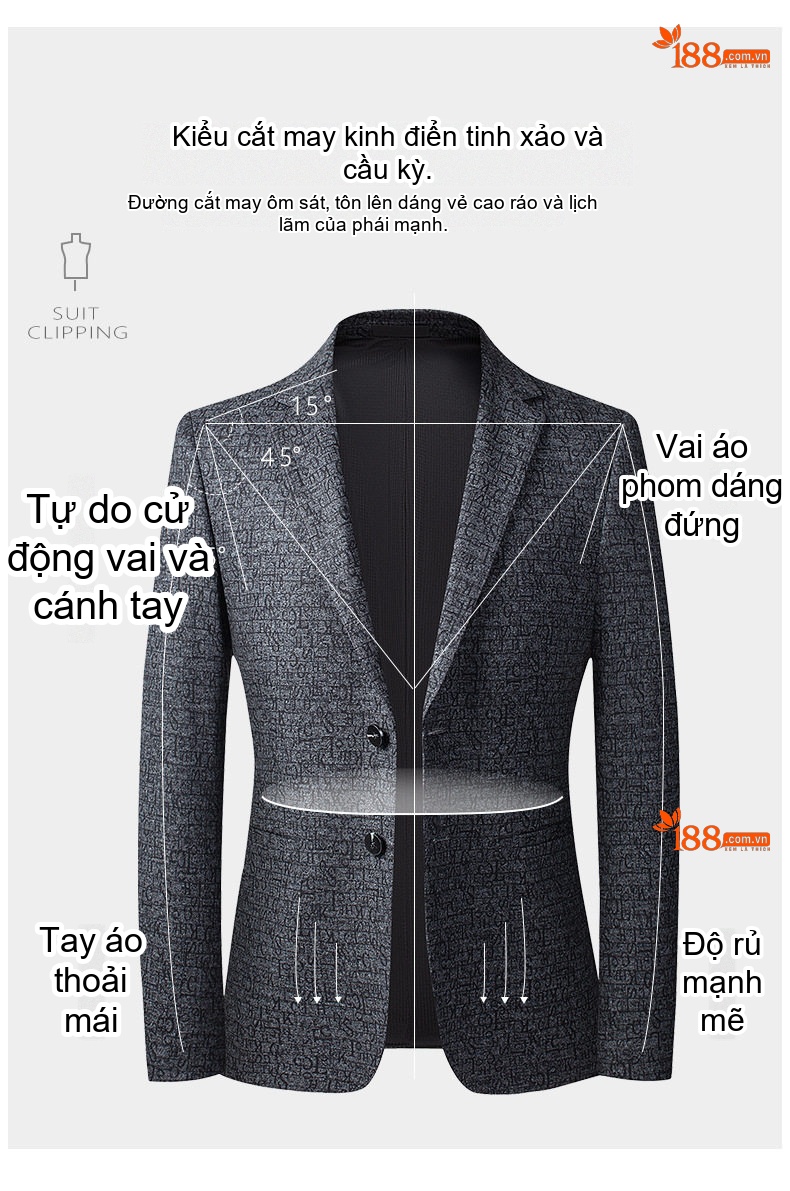 Áo Vest Nam Dệt Kim Họa Tiết Thu Đông Form Ôm Hàn Quốc Màu Xám chi tiết 26