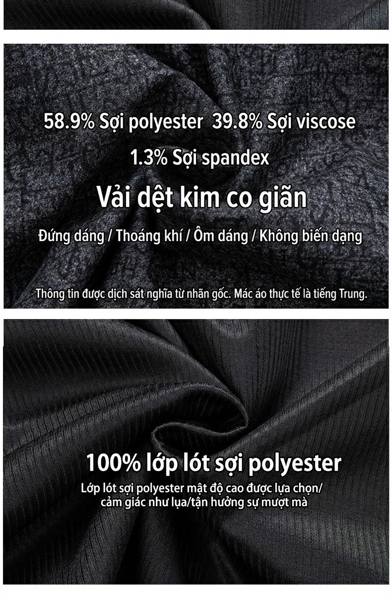 Áo Vest Nam Dệt Kim Họa Tiết Thu Đông Form Ôm Hàn Quốc Màu Xám chi tiết 28