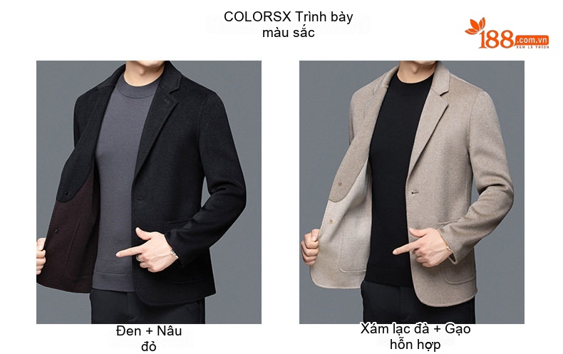Áo Vest Nam Hai Mặt Nỉ Lông Cừu Dáng Ôm Vừa Vặn Màu Đen, Kem chi tiết 6