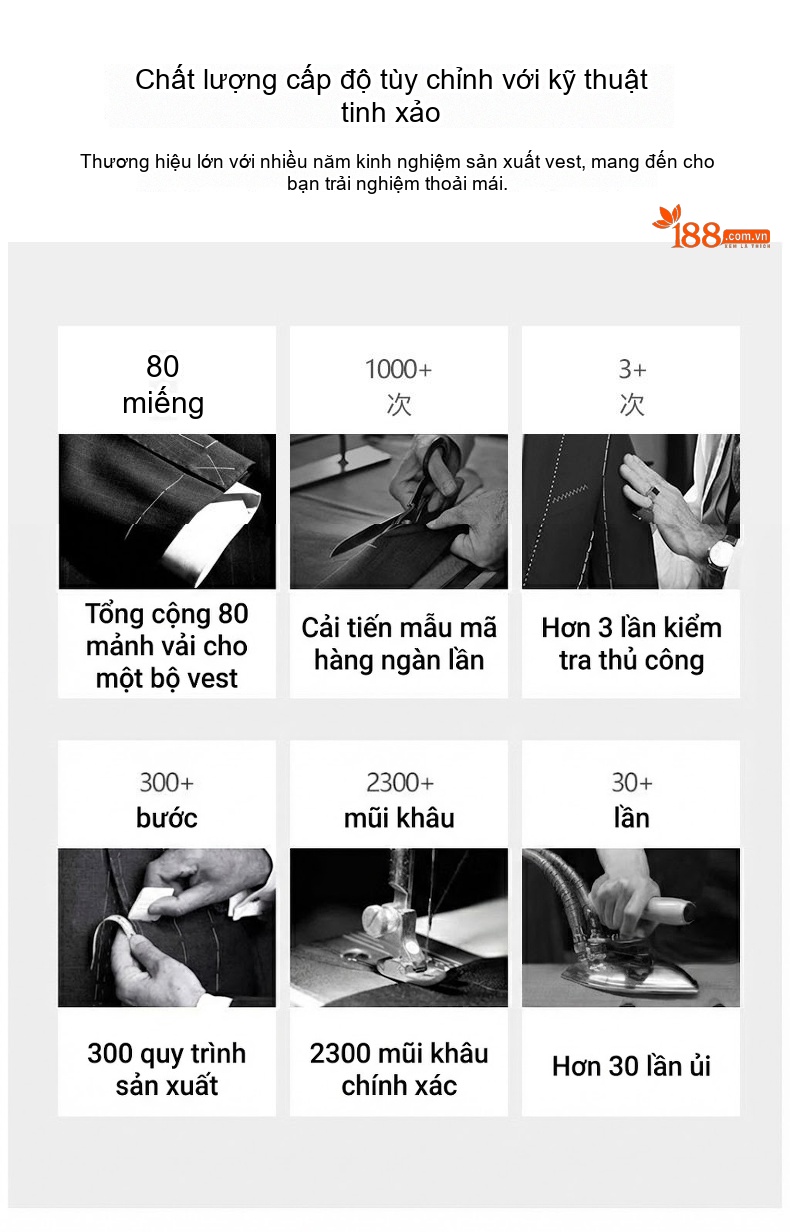 Áo Vest Nam Kẻ Sọc Thu Đông Co Giãn Không Nhăn Chống Bám Bẩn Màu Xám chi tiết 4