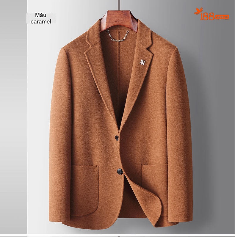 Áo Vest Nam Len Lông Cừu Thủ Công Màu Nâu, Xám, Đen chi tiết 7