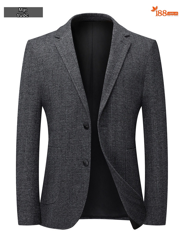 Áo Vest Nam Len Lông Cừu Trung Niên Không Nhăn Phong Cách Lịch Lãm Màu Xám chi tiết 10