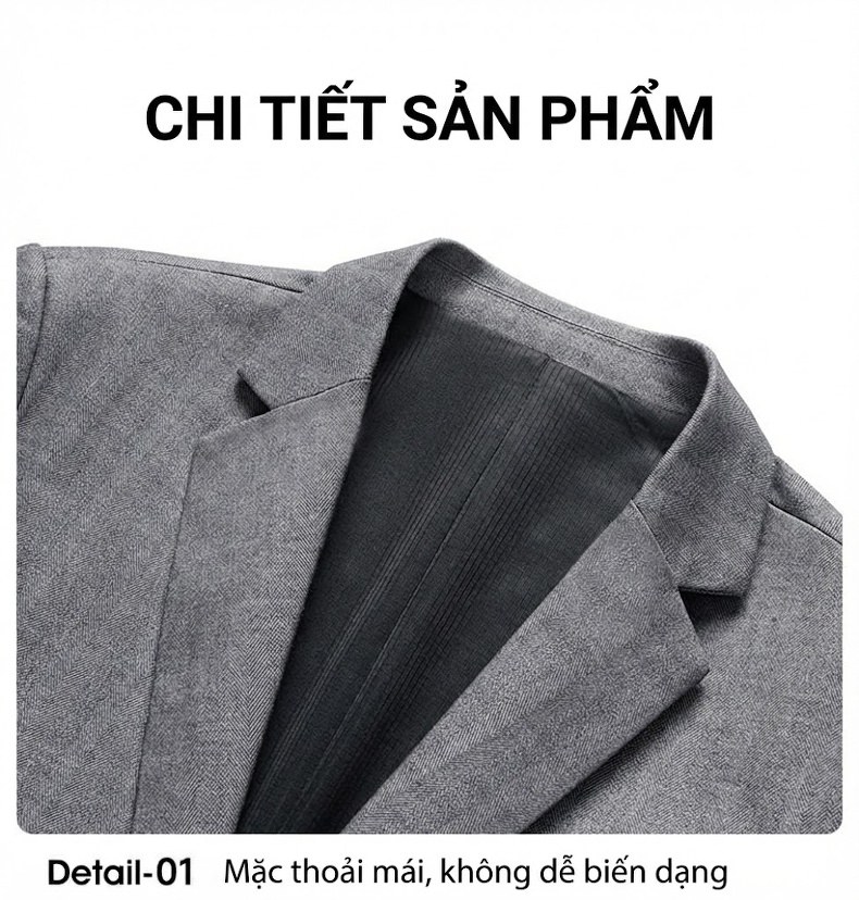 Áo Vest Nam Lông Cừu Có Len Kiểu Hàn Quốc Dáng Ôm Chống Nhăn Màu Xám, Xanh Navy, Đen chi tiết 20