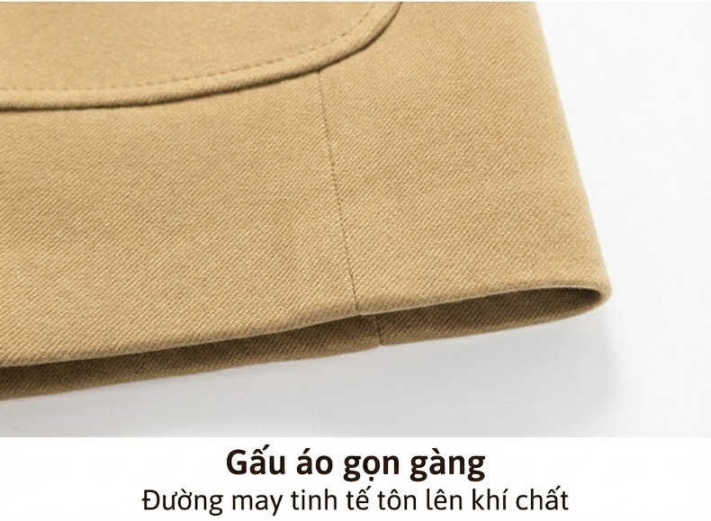 Áo Vest Nam Lông Cừu Mỏng Phong Cách Hàn Quốc Màu Nâu, Be, Đen chi tiết 17