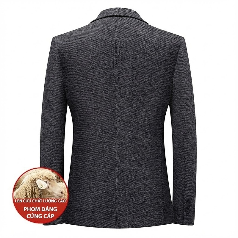 Áo Vest Nam Ôm Vừa Mỏng Nhẹ Mùa Thu Đông Chất Liệu Mềm Mại Màu Xám