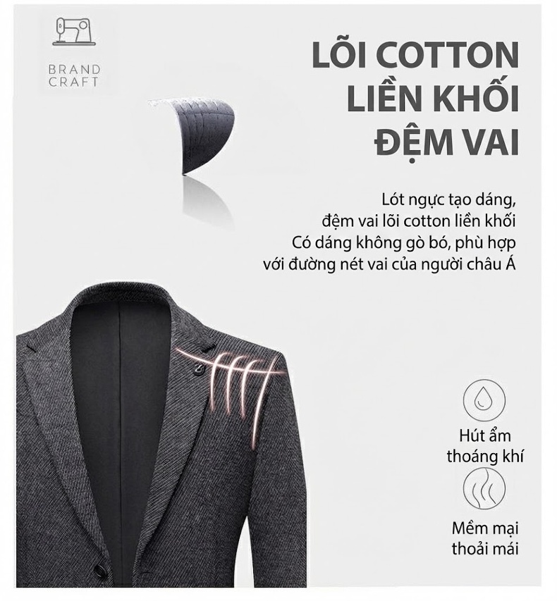 Áo Vest Nam Ôm Vừa Mỏng Nhẹ Mùa Thu Đông Chất Liệu Mềm Mại Màu Xám chi tiết 8