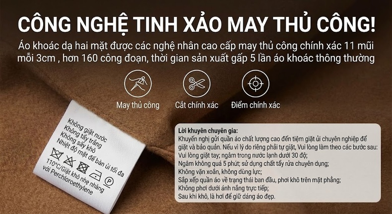 Áo Vest Nam Thu Đông Len Lông Cừu Nguyên Chất Dáng Ôm Vừa Vặn Màu Đen, Nâu chi tiết 5