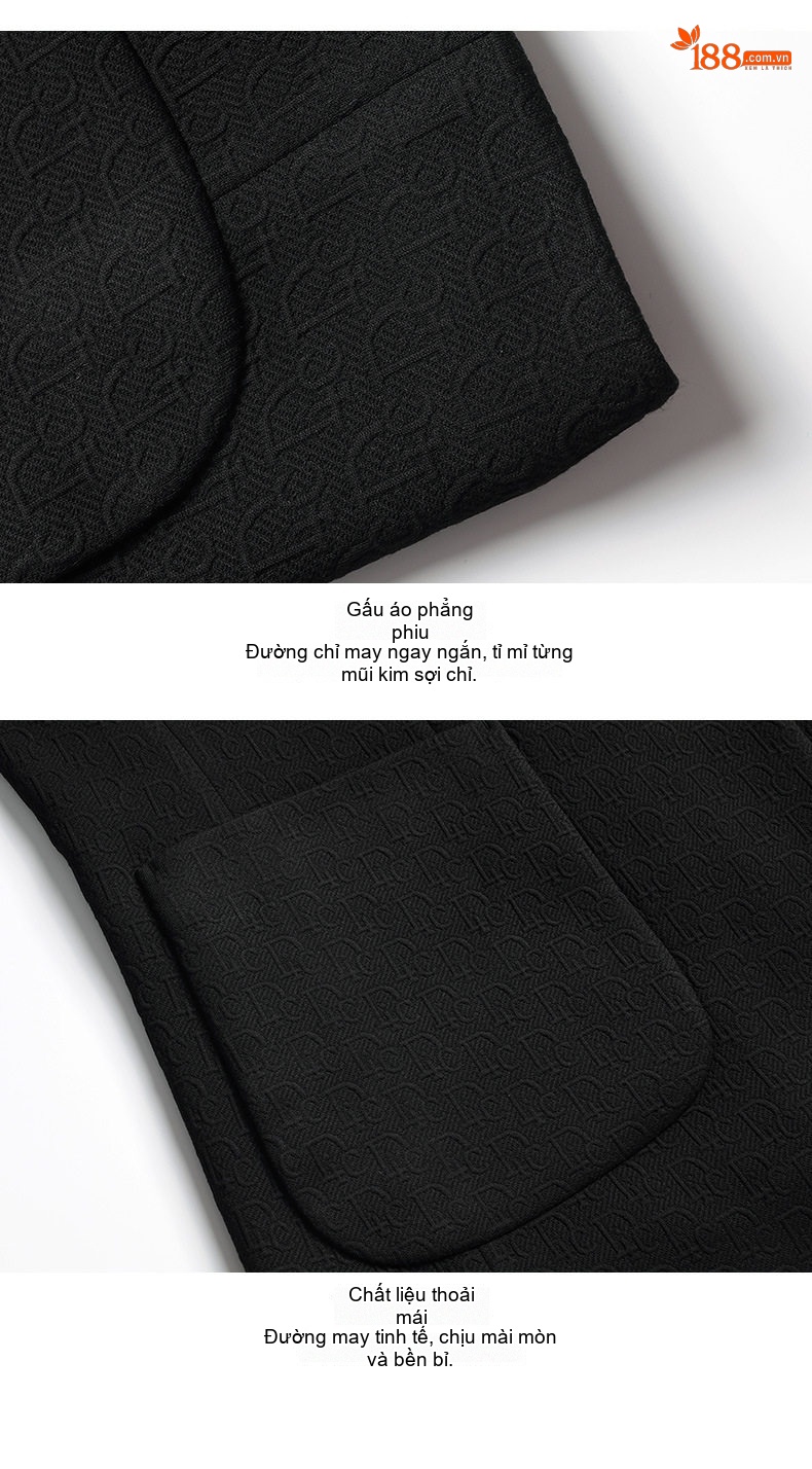 Áo Vest Nam Wool Cao Cấp Dáng Ôm Chống Nhăn Phong Cách Lịch Lãm Màu Đen, Nâu chi tiết 16