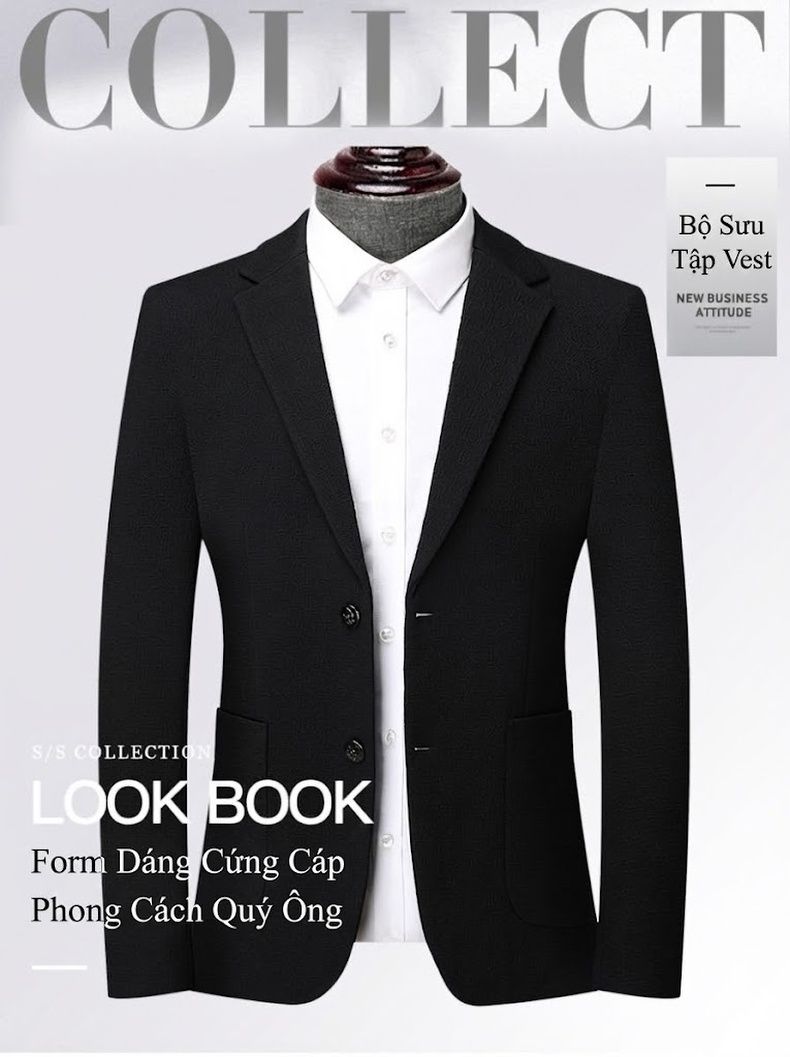 Áo Vest Nam Wool Cao Cấp Dáng Ôm Chống Nhăn Phong Cách Lịch Lãm Màu Đen, Nâu chi tiết 1