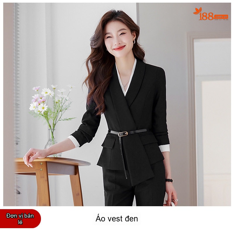 Áo Vest Nữ Công Sở Cao Cấp Thanh Lịch Màu Đen, Xanh Navy