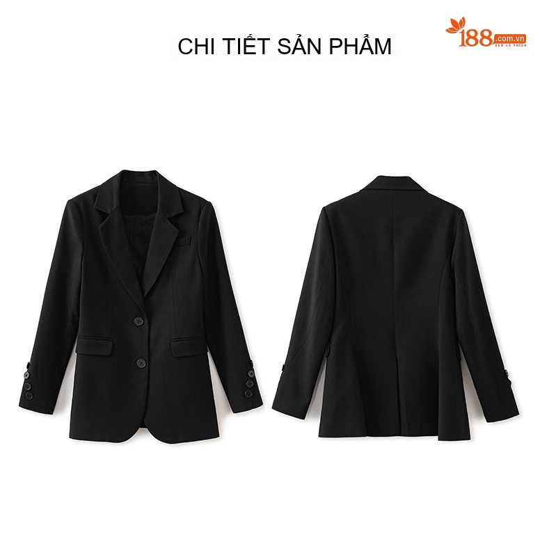 Áo Vest Nữ Công Sở Dáng Ôm Vừa Vặn Màu Đen, Nâu chi tiết 14
