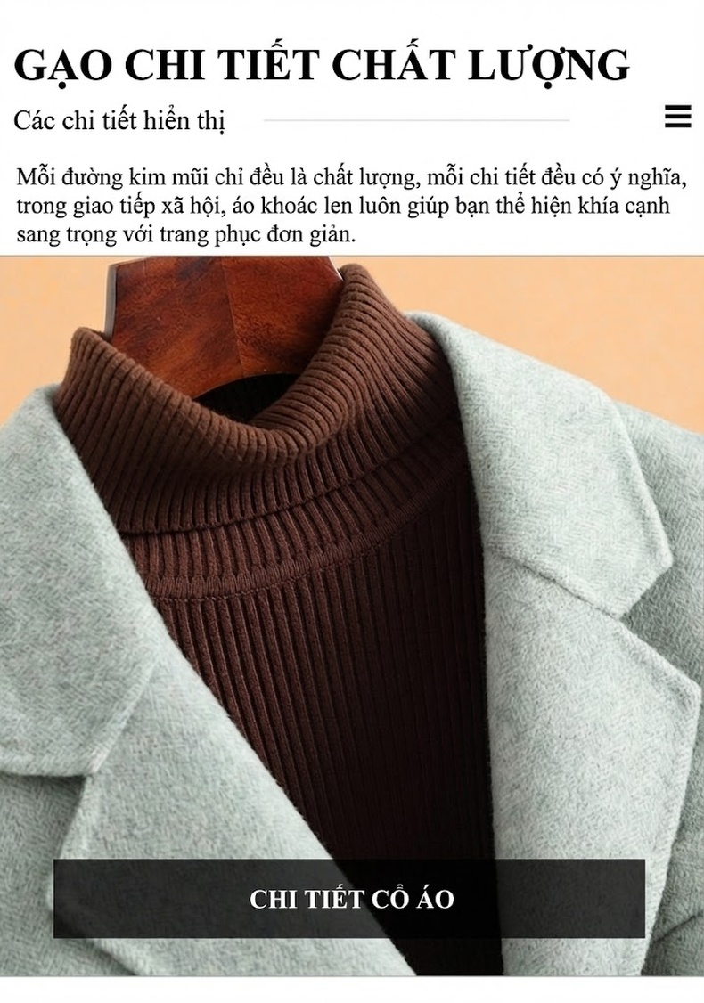 Áo Vest Nữ Ngắn Tay Dài Chất Liệu Lông Cừu Dáng Ôm Màu Đen, Nâu, Xám, Kem chi tiết 16