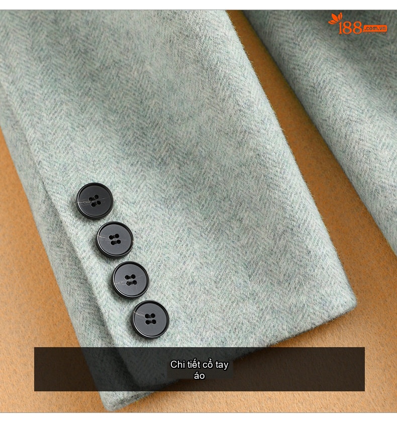 Áo Vest Nữ Ngắn Tay Dài Chất Liệu Lông Cừu Dáng Ôm Màu Đen, Nâu, Xám, Kem chi tiết 17