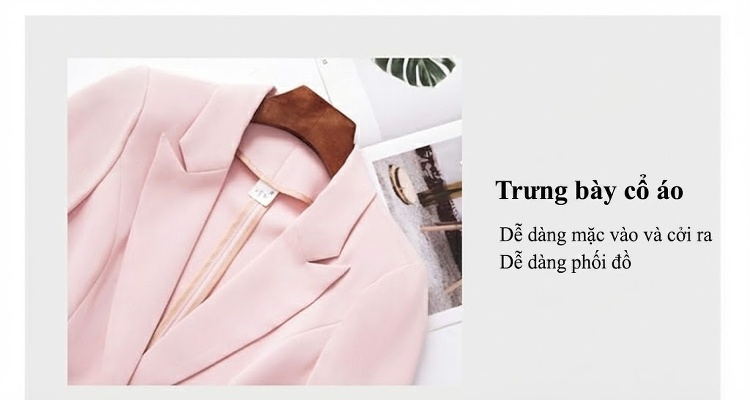 Áo Vest Nữ Tay Lỡ Phong Cách Tiểu Thư Thanh Lịch Màu Trắng, Hồng chi tiết 20