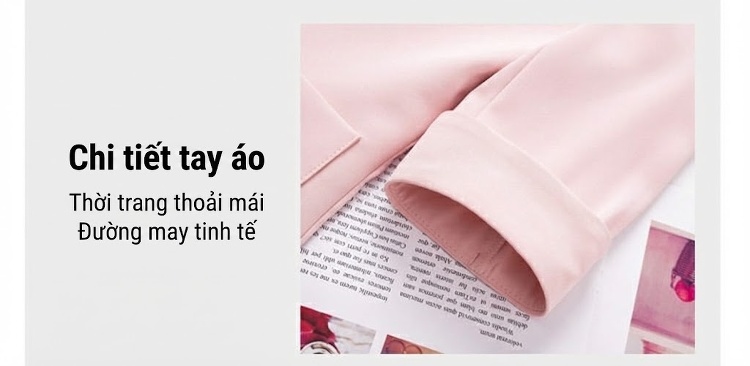Áo Vest Nữ Tay Lỡ Phong Cách Tiểu Thư Thanh Lịch Màu Trắng, Hồng chi tiết 21