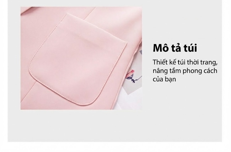 Áo Vest Nữ Tay Lỡ Phong Cách Tiểu Thư Thanh Lịch Màu Trắng, Hồng chi tiết 22