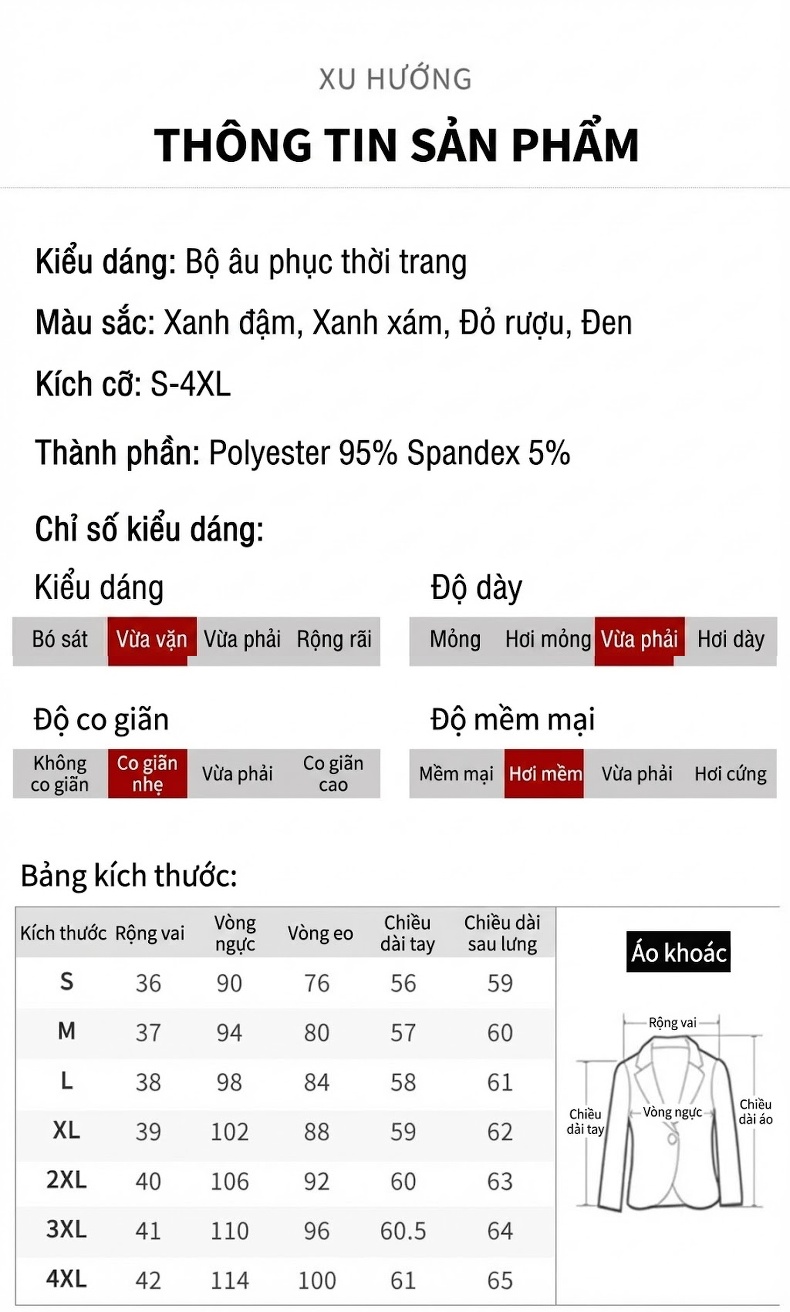 Áo Vest Nữ Tay Lỡ Quần/Chân Váy Set Công Sở Cao Cấp Màu Đỏ Rượu Vang, Đen, Xám Xanh, Xanh Đậm chi tiết 8