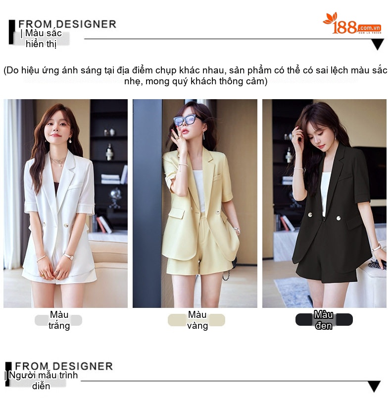 Áo Vest Nữ Tay Ngắn Thiết Kế Mỏng Phong Cách Hàn Quốc Màu Trắng, Đen, Vàng chi tiết 11