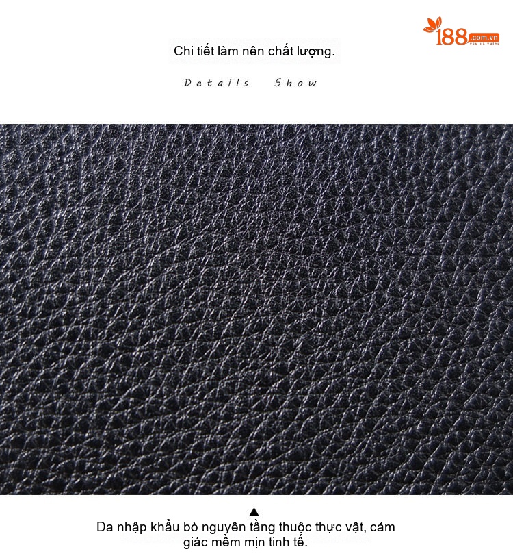 Balo Da Bò Lớn Đựng Laptop Phong Cách Retro Màu Đen chi tiết 14
