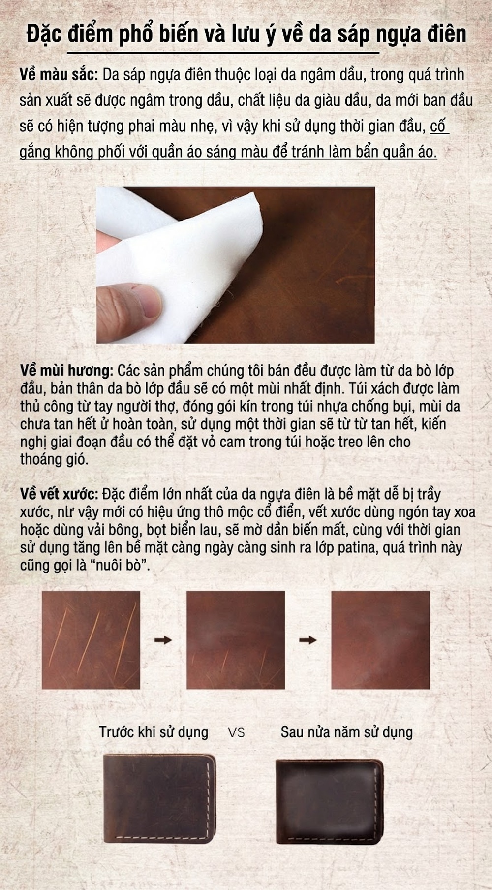 Balo Da Bò Lớn Phong Cách Retro Túi Đeo Vai Du Lịch Da Thật Màu Nâu chi tiết 33
