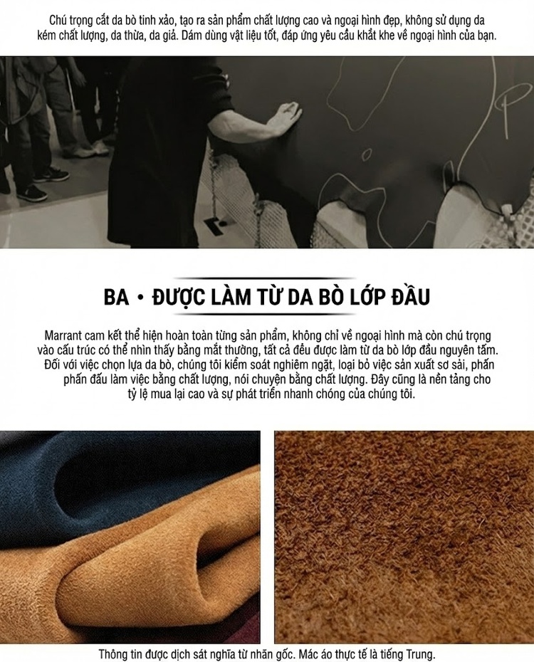 Balo Da Bò Nam Đựng Laptop Dung Tích Lớn Du Lịch Ngoài Trời Phong Cách Retro Màu Nâu chi tiết 2