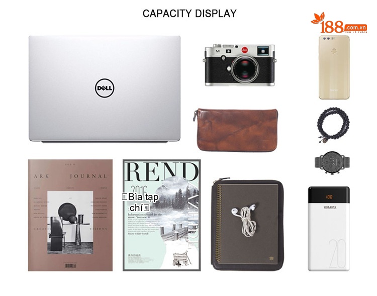 Balo Da Bò Nam Nữ Vintage Đựng Laptop 14 inch Phong Cách Retro Màu Nâu chi tiết 13