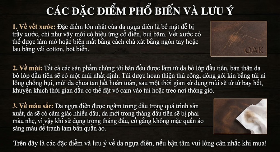 Balo Da Bò Nữ Vintage Thủ Công Đựng Laptop Màu Nâu chi tiết 27