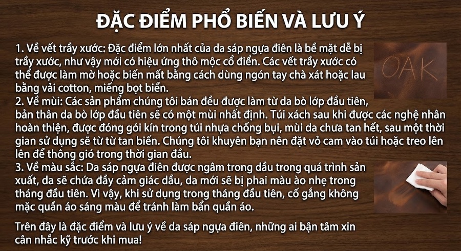 Balo Da Bò Thật Phong Cách Học Đường Cổ Điển Màu Nâu chi tiết 15