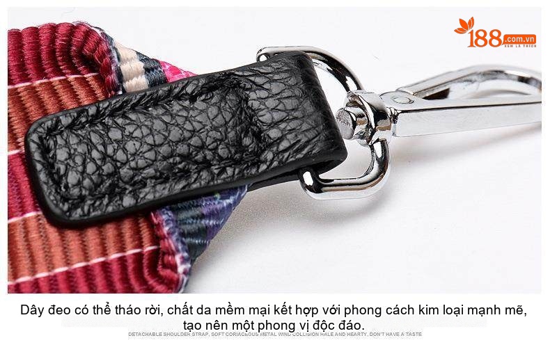 Balo Da Bò Thêu Hình Cặp Đôi Phong Cách Hàn Quốc Đa Năng Màu Đen chi tiết 24