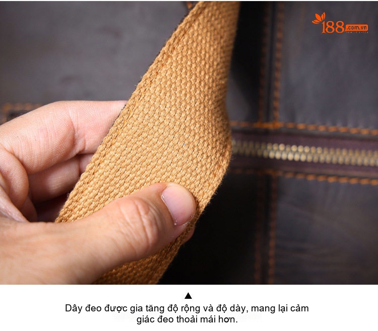 Balo Da Bò Vintage Thiết Kế Độc Đáo Túi Đựng Laptop Du Lịch Phong Cách Màu Nâu chi tiết 18