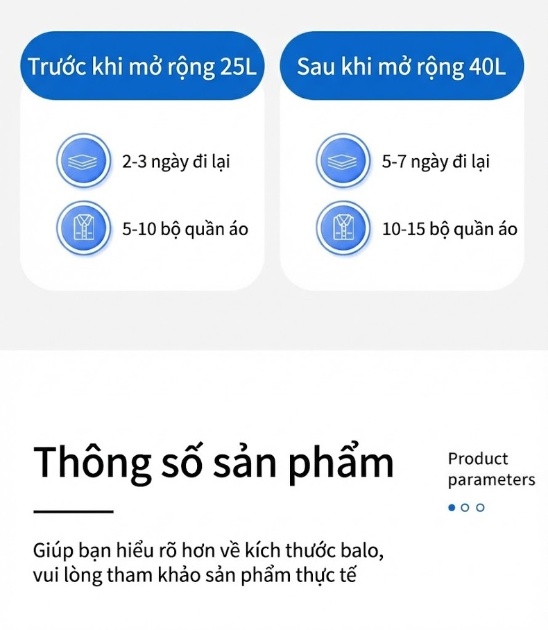Balo Đa Năng Cao Cấp Chống Nước Phong Cách Thời Trang Công Sở Đựng Laptop Dung Tích Lớn Màu Đen, Be chi tiết 4