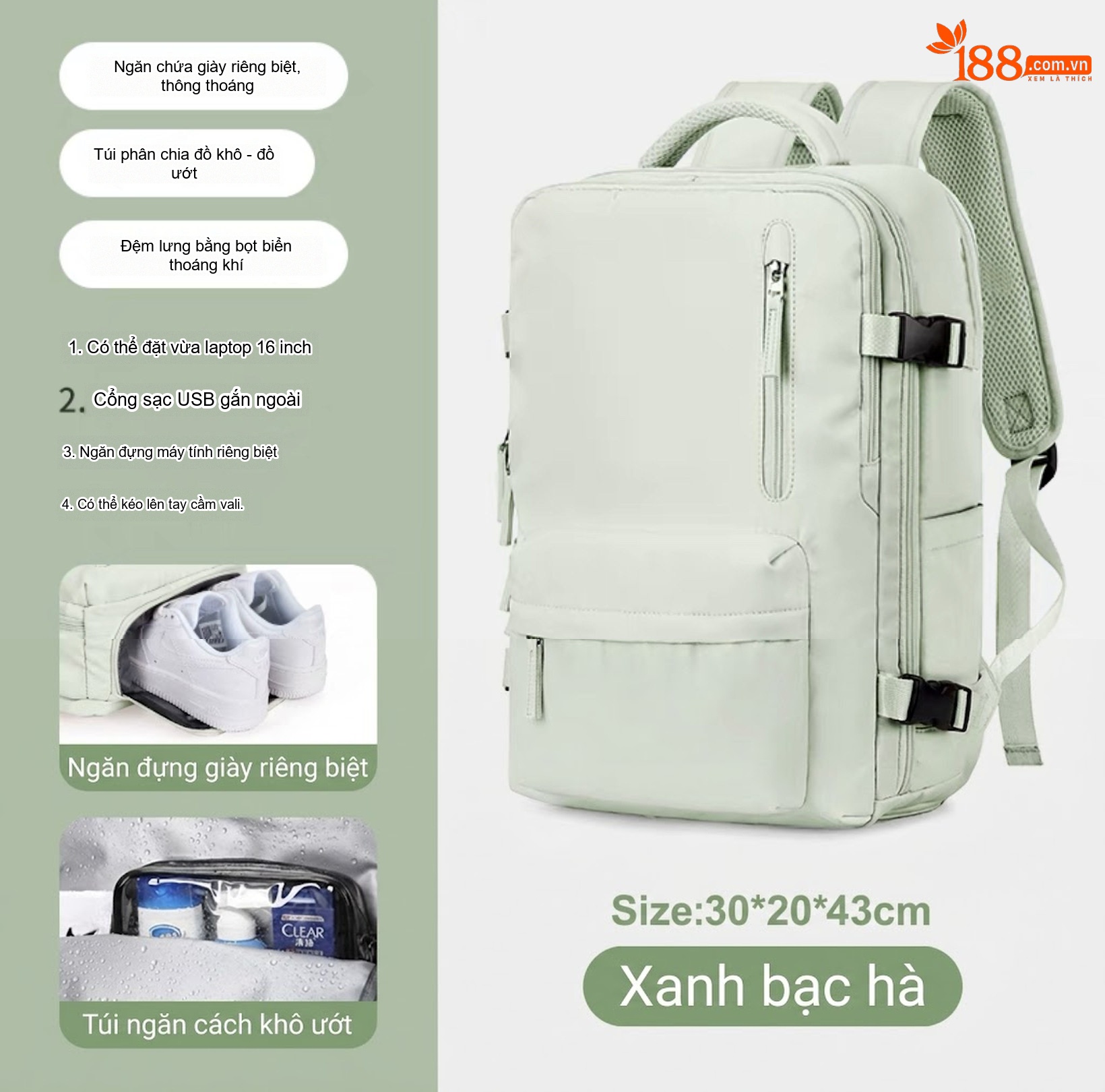 2211 # xanh bạc hà