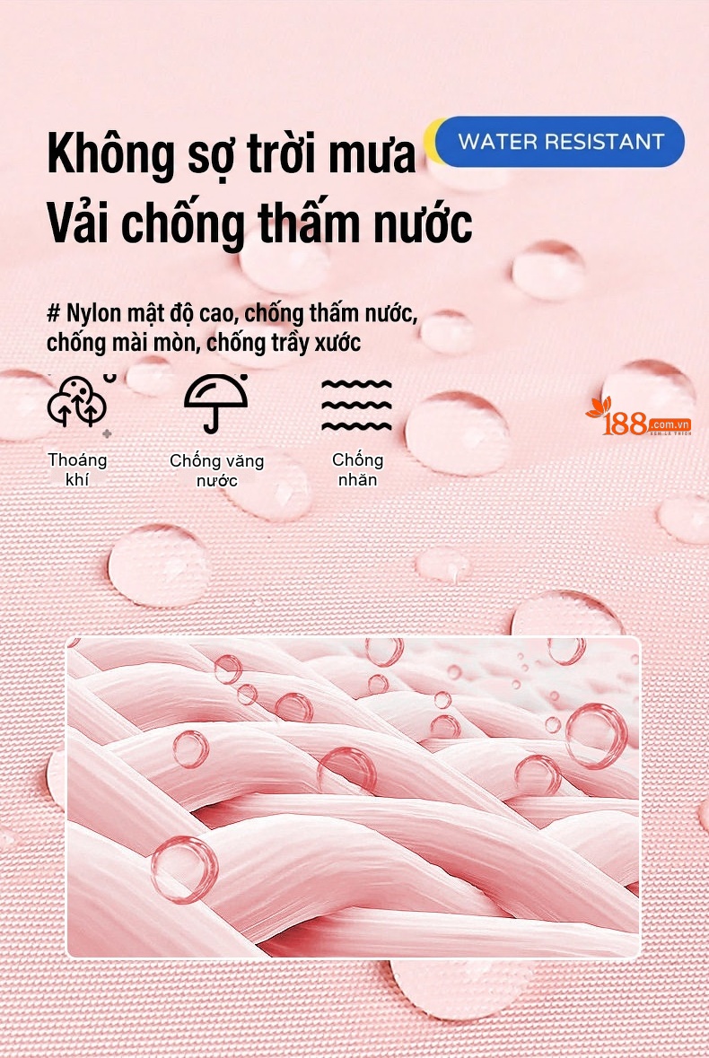 Balo Đa Năng Nữ Chống Thấm Nước Sức Chứa Lớn Đi Du Lịch Công Tác Phân Loại Khô Ướt Màu Xanh, Hồng chi tiết 19