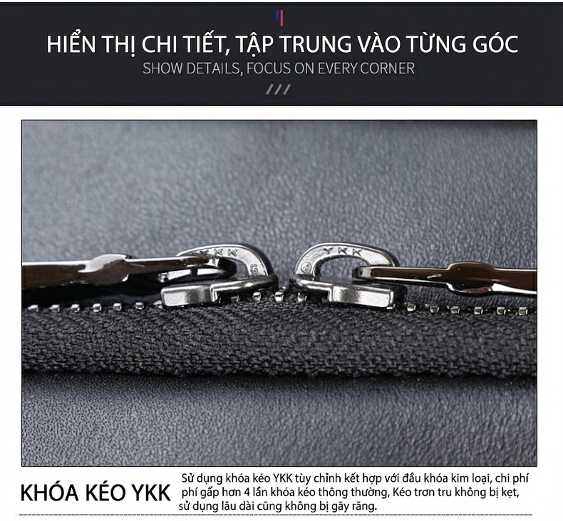 Balo Da Thật Công Sở Đựng Laptop 17 Inch Dung Tích Lớn Màu Đen chi tiết 9