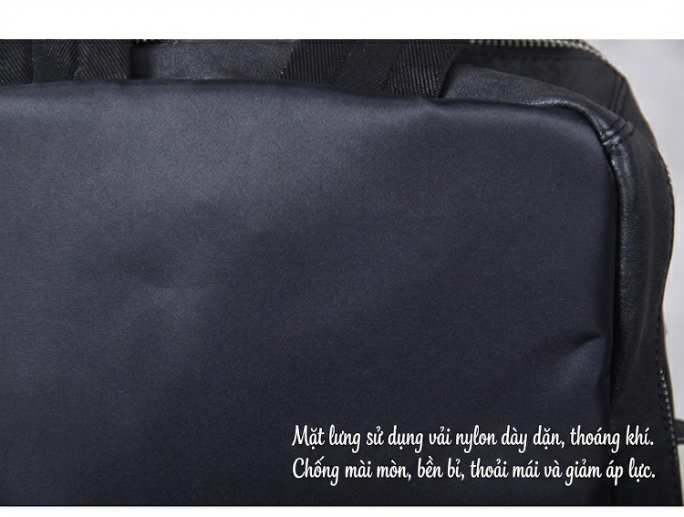 Balo Da Thật Đựng Laptop Nam Nữ Da Bò Thủ Công Sức Chứa Lớn Màu Đen chi tiết 16