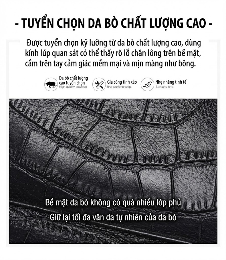 Balo Da Thật Mini Nữ Thời Trang Du Lịch Công Sở Màu Đen chi tiết 4